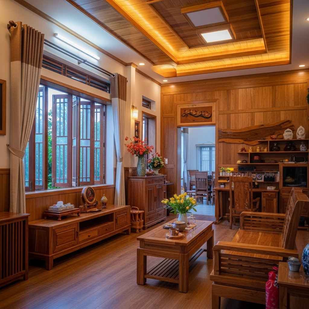 Tăng ánh sáng ấm và khí lưu thông