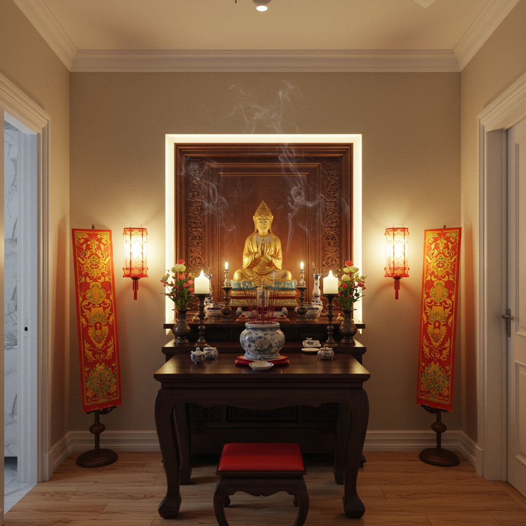 Bàn Thờ Trong Căn Hộ Chung Cư