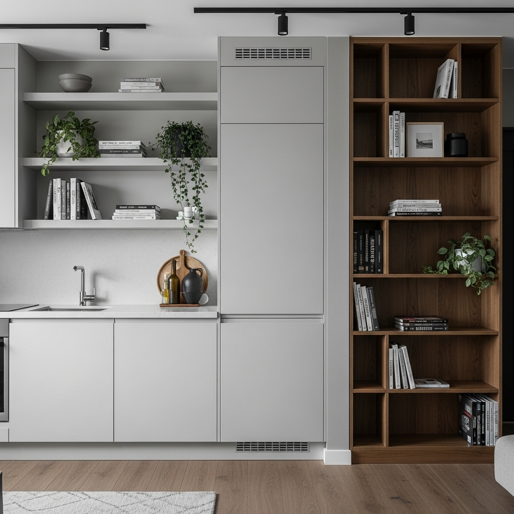Bố trí nội thất theo chiều dọc hoặc chiều cao