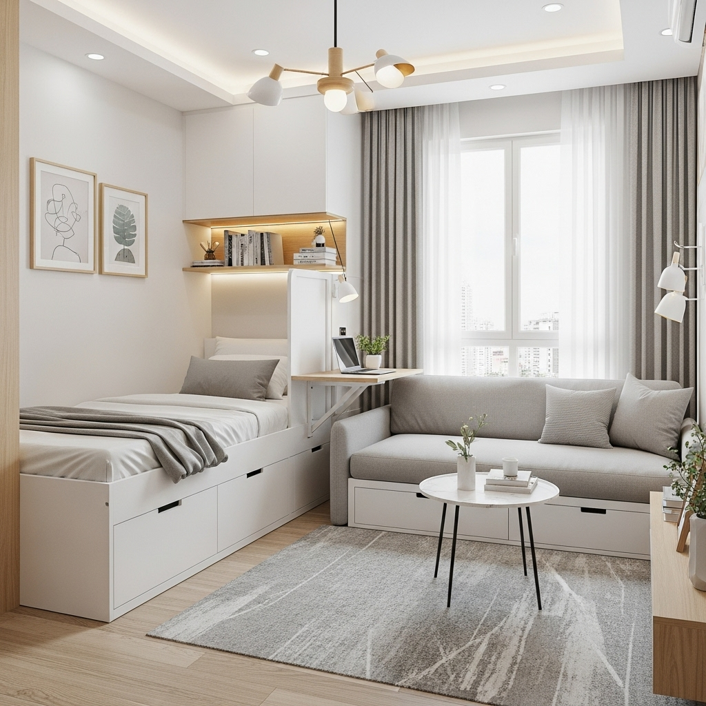 Mẹo bố trí nội thất với nội thất đa năng và nhỏ gọn
