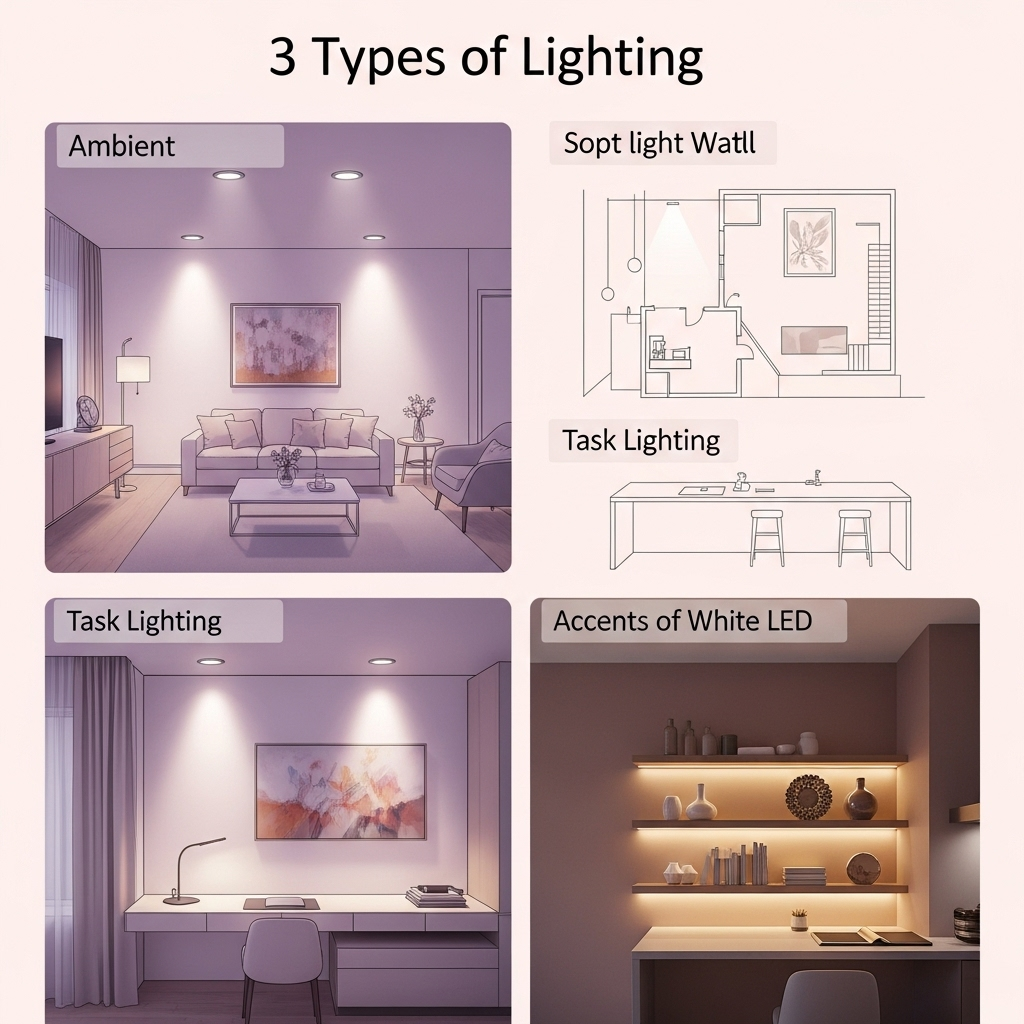 Các Loại Chiếu Sáng Trong Nội Thất Cần Biết