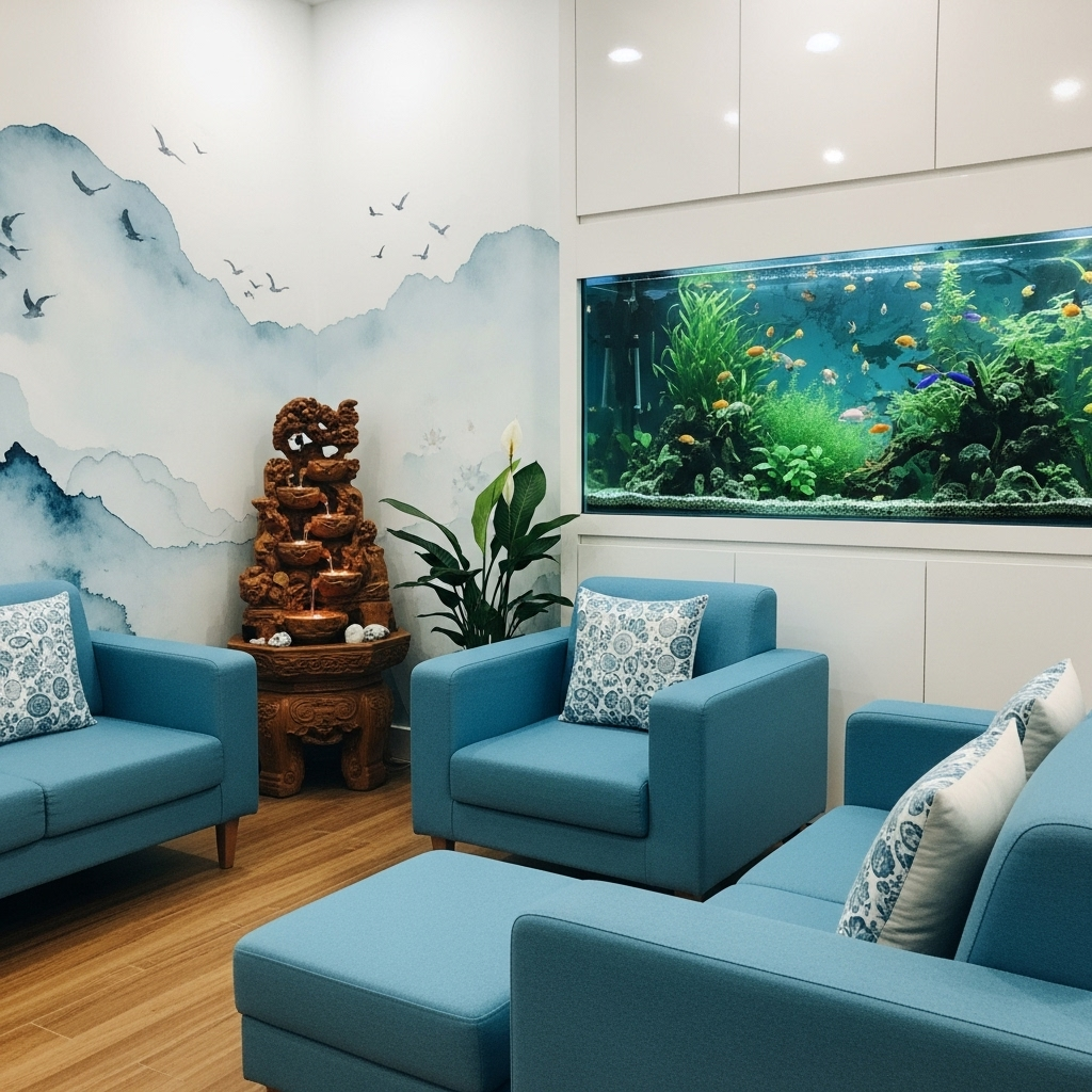 Bố trí không gian hợp phong thủy mệnh Thủy