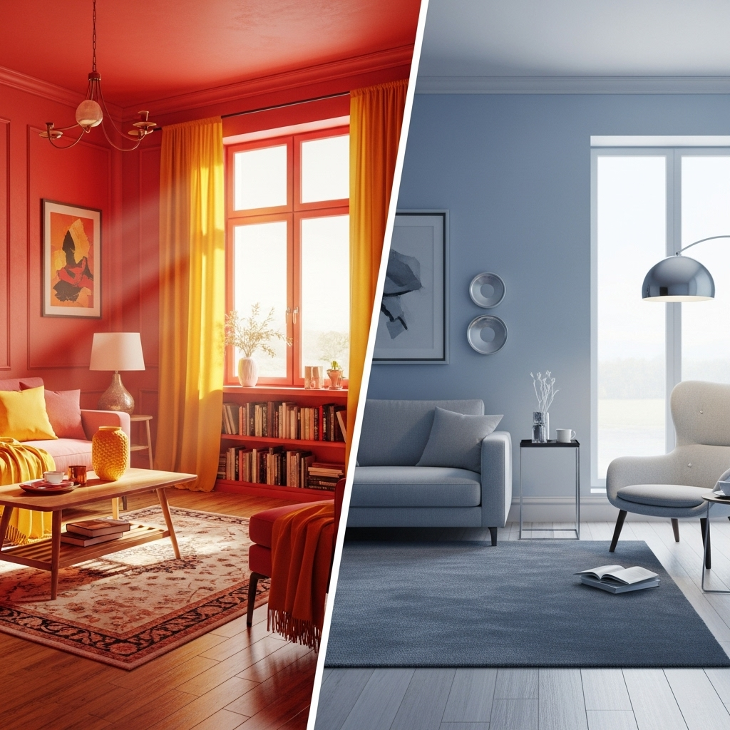 Màu sắc từng khu vực và ảnh hưởng đến vận khí