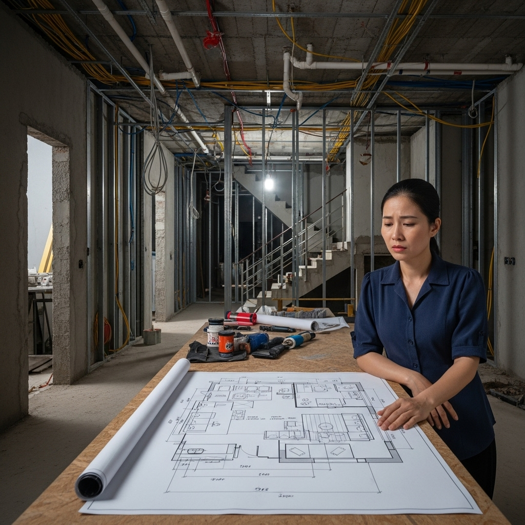 Xây xong rồi mới nghĩ đến nội thất