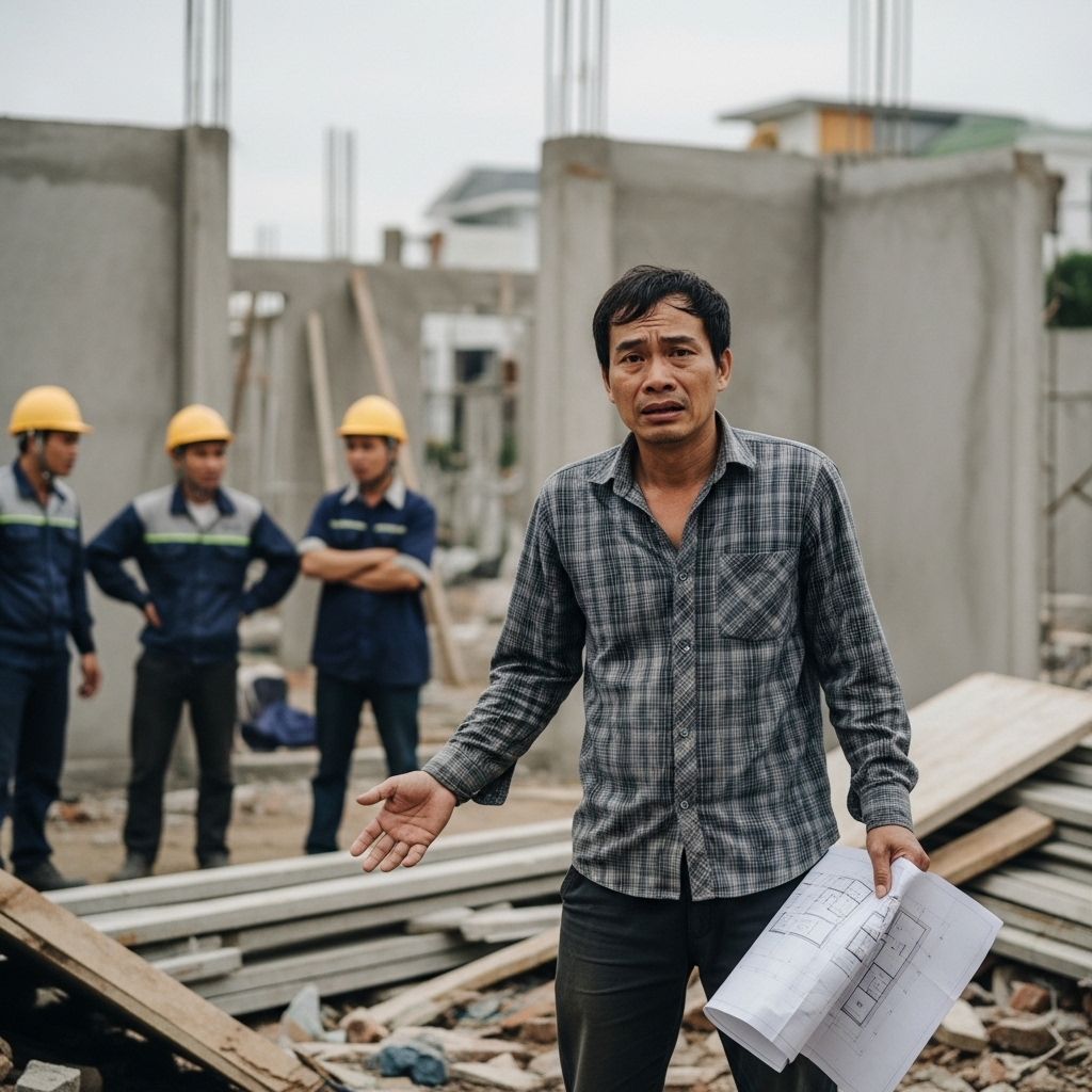 Không Có Bản Vẽ Thiết Kế Nhà – Dễ Mắc Sai Lầm Gì Khi Thi Công