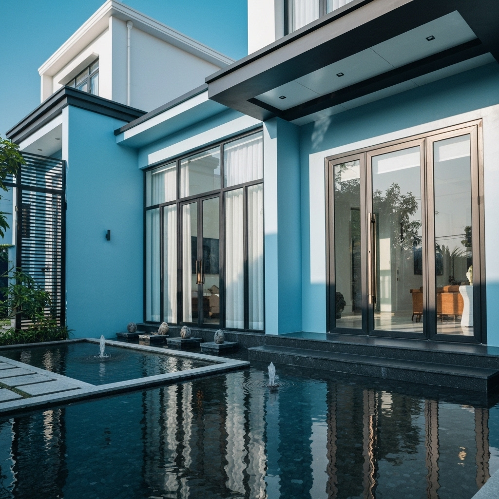 Mệnh Thủy – Hợp màu xanh nước biển, đen