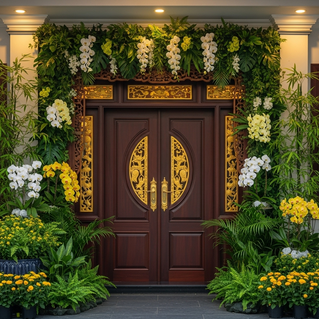 Những điều kiêng kỵ khi thiết kế cửa chính