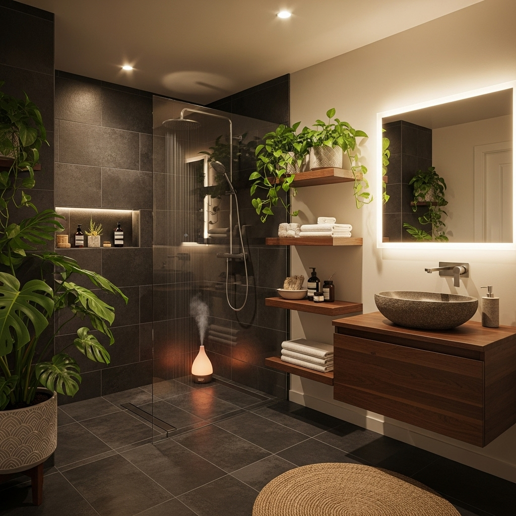 Ánh sáng và hương thơm – chìa khóa thư giãn, Cải Tạo Phòng Tắm