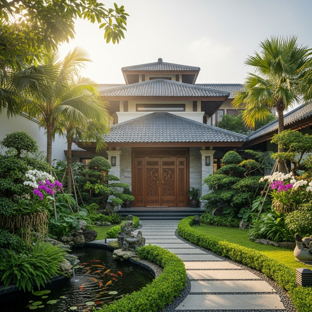 Lưu ý phong thủy khi thiết kế mái nhà