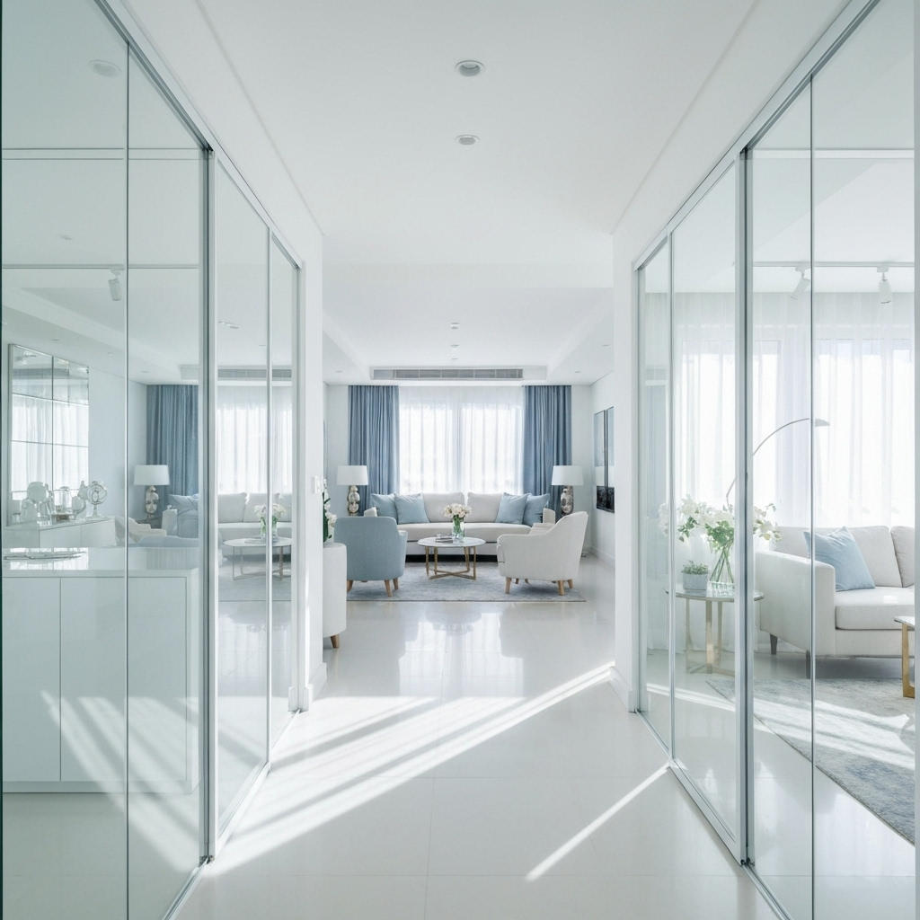 Mẹo thiết kế dùng gương và vật liệu phản chiếu để “nhân đôi không gian”