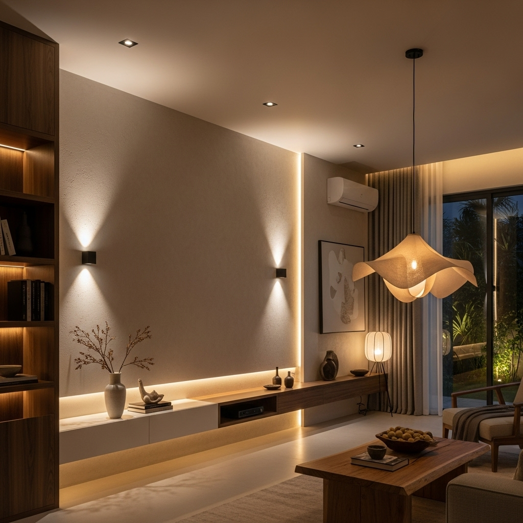 Thiết kế nội thất tối giản với ánh sáng tinh tế