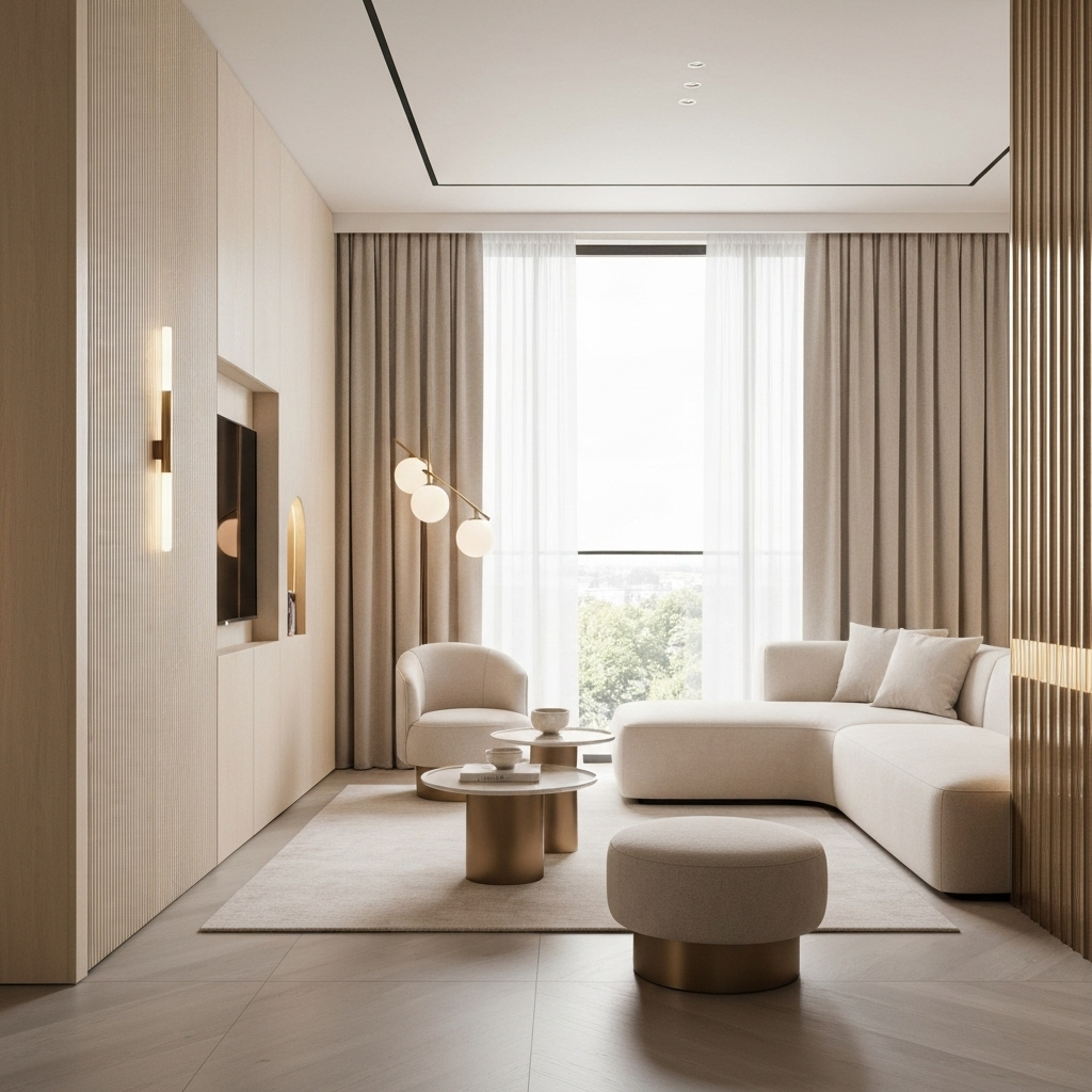 Màu kem ánh vàng – ấm áp và tinh tế