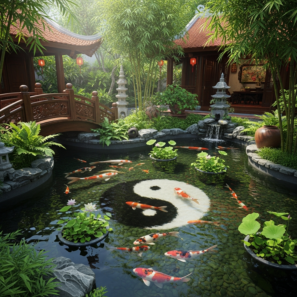 Xây hồ cá theo phong thủy (1)