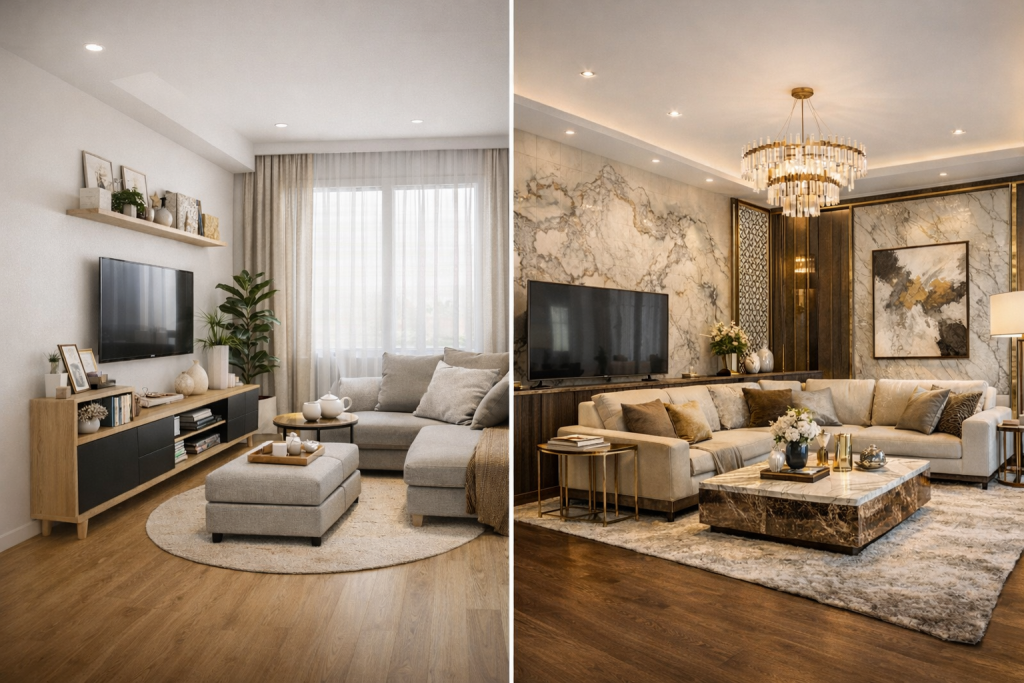 thiết kế phòng khách