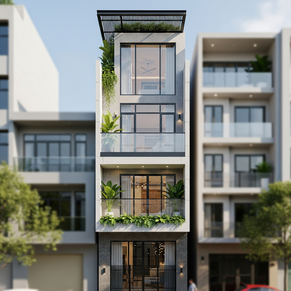 Mẫu Thiết Kế Nhà Phố (3)