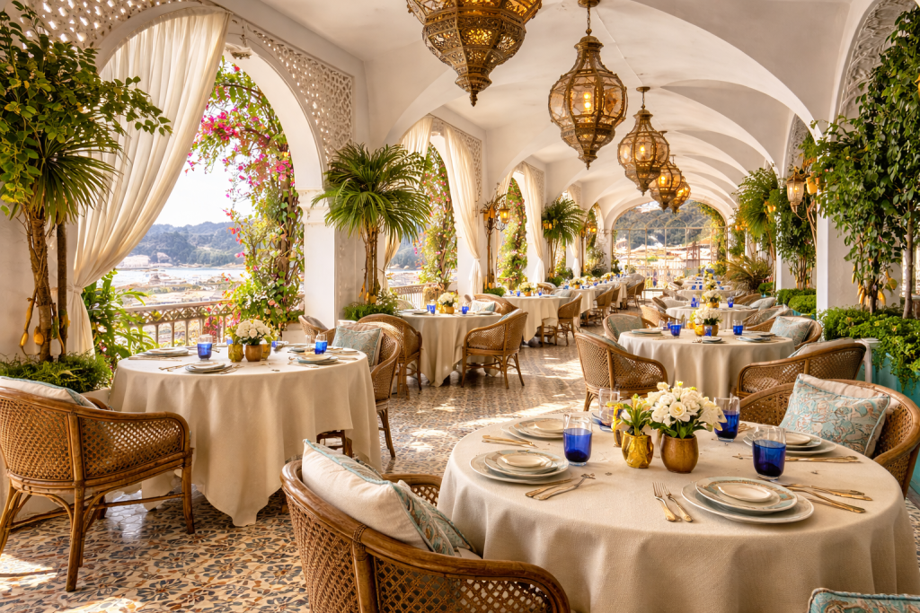 thiết kế nhà hàng trung đông
