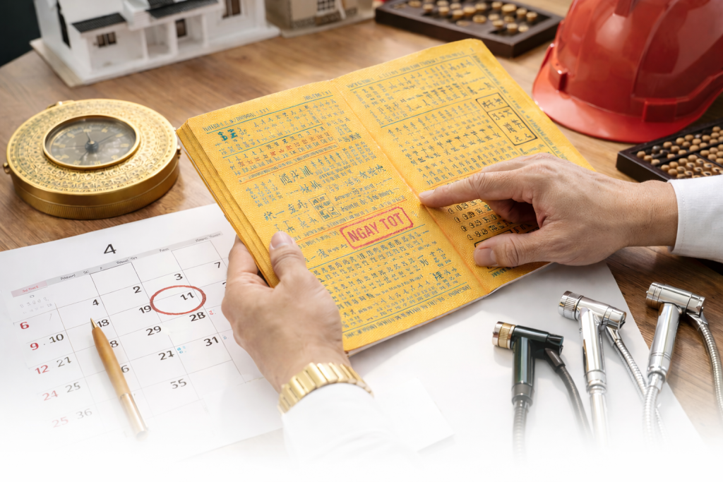 phong thuỷ trước khi khởi công xây nhà trọn gói
