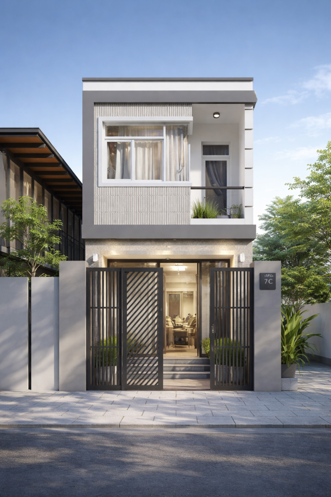 1 trệt 1 lầu hiện đại 
