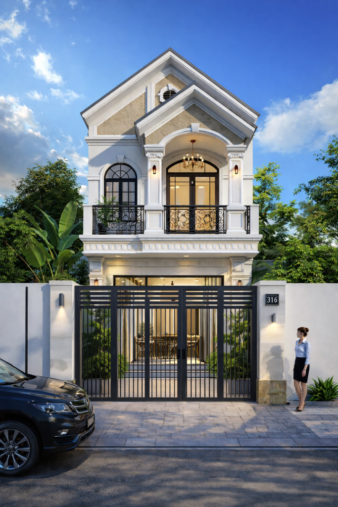 1 trệt 1 lầu mái thái 