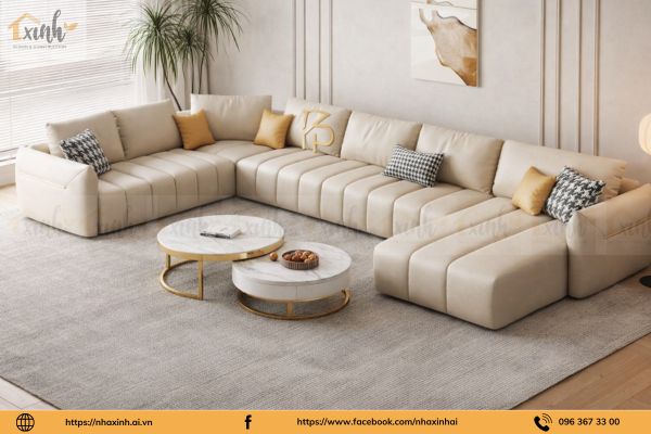 sofa  phòng khách 
chữ L