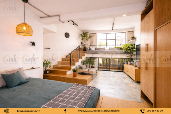 bố trí nội thất bên trong nhà hẻm 